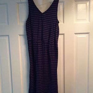 Purple on Purple Stripe Dress